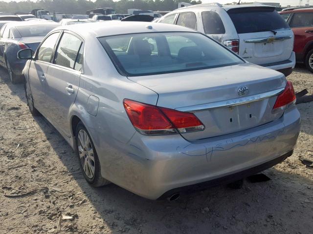 4T1BK3DB4CU441218 - 2012 TOYOTA AVALON BAS SILVER photo 3