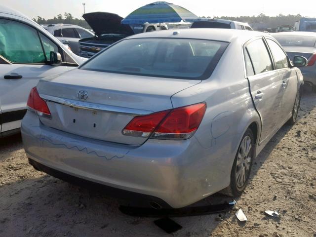 4T1BK3DB4CU441218 - 2012 TOYOTA AVALON BAS SILVER photo 4