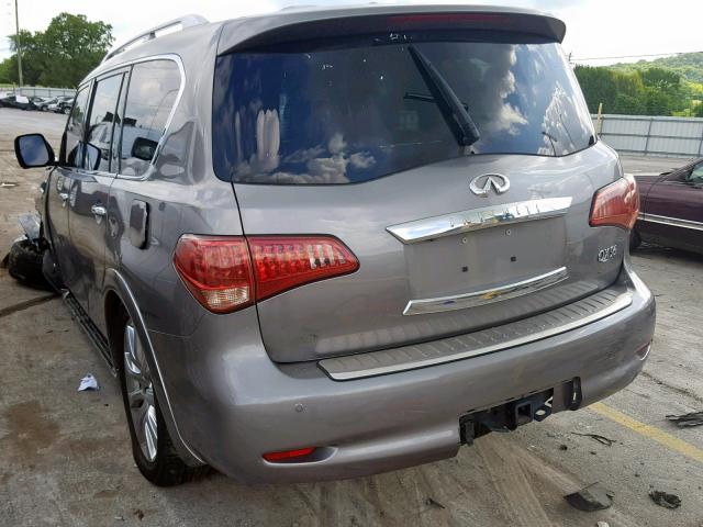 JN8AZ2NF6C9517214 - 2012 INFINITI QX56 SILVER photo 3