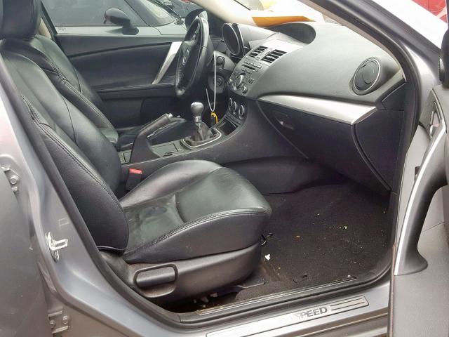 JM1BL1L32C1642617 - 2012 MAZDA SPEED 3 GRAY photo 5