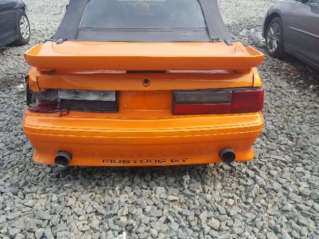 1FABP45E9JF164352 - 1988 FORD MUSTANG GT ORANGE photo 9