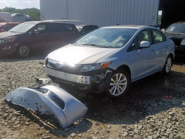 2HGFB2F83CH524645 - 2012 HONDA CIVIC EX BLUE photo 2