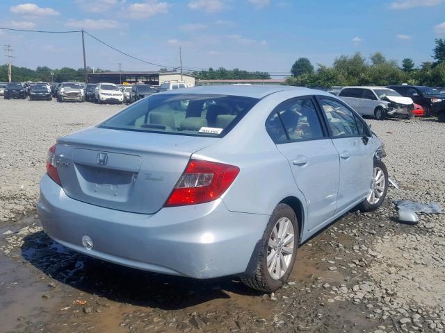 2HGFB2F83CH524645 - 2012 HONDA CIVIC EX BLUE photo 4