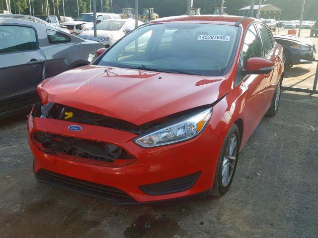 1FADP3F24GL325451 - 2016 FORD FOCUS SE RED photo 2