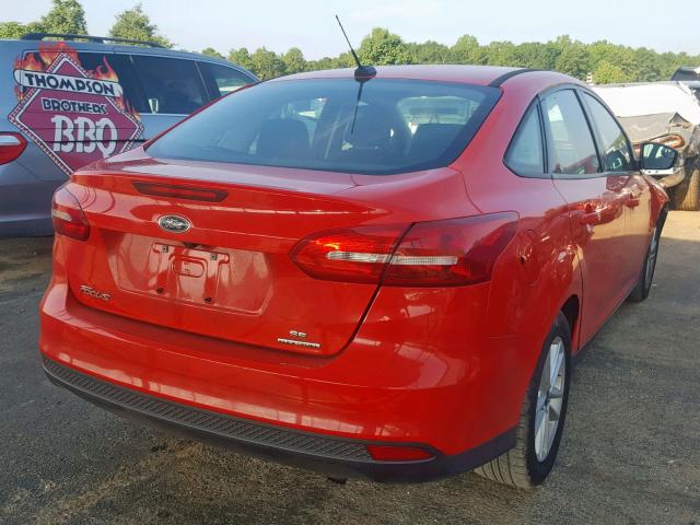 1FADP3F24GL325451 - 2016 FORD FOCUS SE RED photo 4