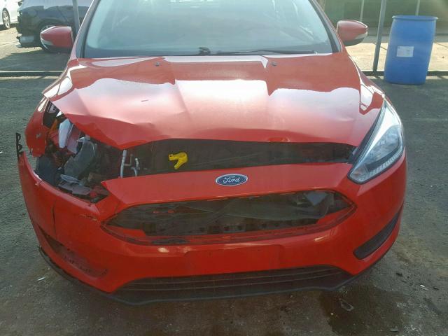1FADP3F24GL325451 - 2016 FORD FOCUS SE RED photo 7