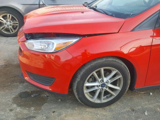 1FADP3F24GL325451 - 2016 FORD FOCUS SE RED photo 9