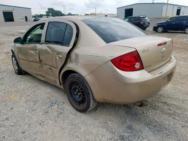 1G1AK52FX57517911 - 2005 CHEVROLET COBALT GOLD photo 3