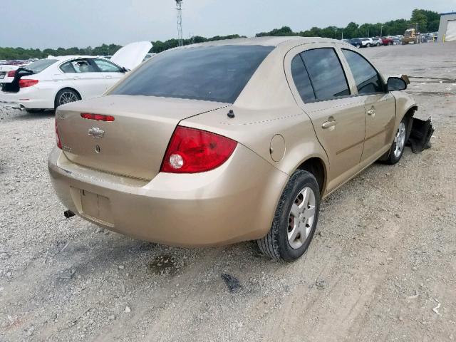 1G1AK52FX57517911 - 2005 CHEVROLET COBALT GOLD photo 4