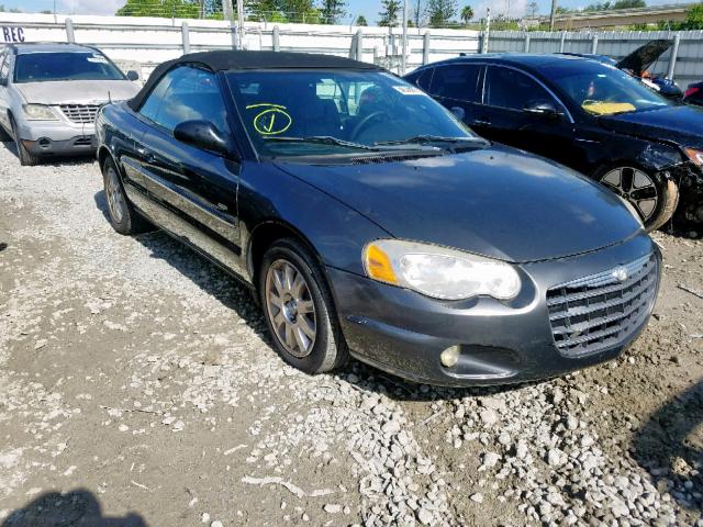 1C3EL55R14N239541 - 2004 CHRYSLER SEBRING LX GRAY photo 1