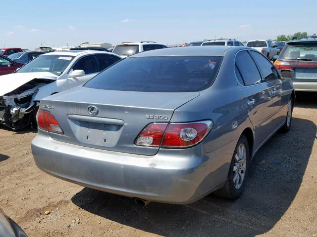 JTHBF30GX30139691 - 2003 LEXUS ES 300 GRAY photo 4