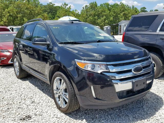 2FMDK3JC5DBC84960 - 2013 FORD EDGE SEL BLACK photo 1