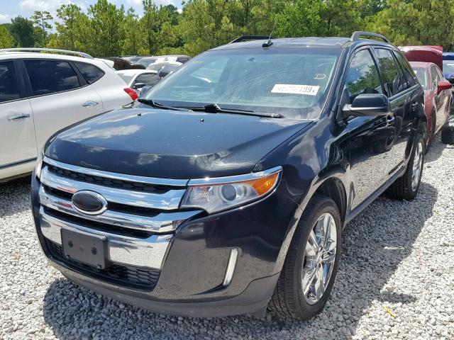 2FMDK3JC5DBC84960 - 2013 FORD EDGE SEL BLACK photo 2