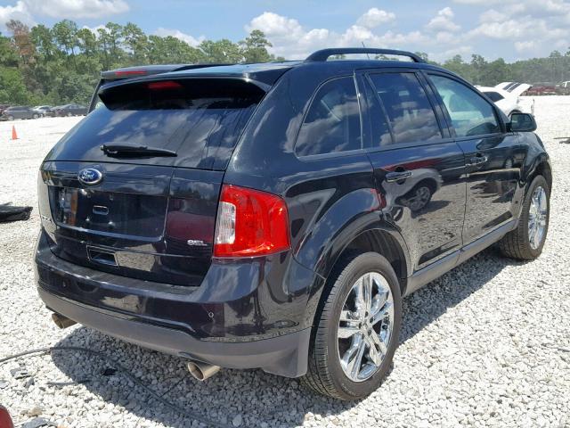 2FMDK3JC5DBC84960 - 2013 FORD EDGE SEL BLACK photo 4