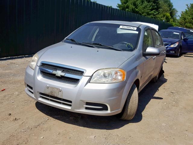 KL1TD56EX9B319125 - 2009 CHEVROLET AVEO LS GRAY photo 2