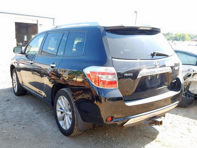 JTEEW44A792033718 - 2009 TOYOTA HIGHLANDER BLACK photo 3