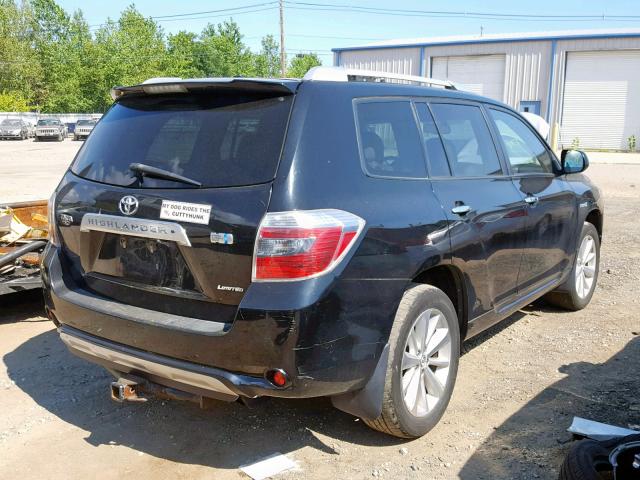 JTEEW44A792033718 - 2009 TOYOTA HIGHLANDER BLACK photo 4