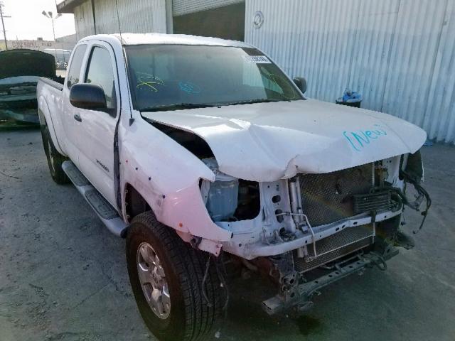 5TETU62N48Z497496 - 2008 TOYOTA TACOMA PRE WHITE photo 1