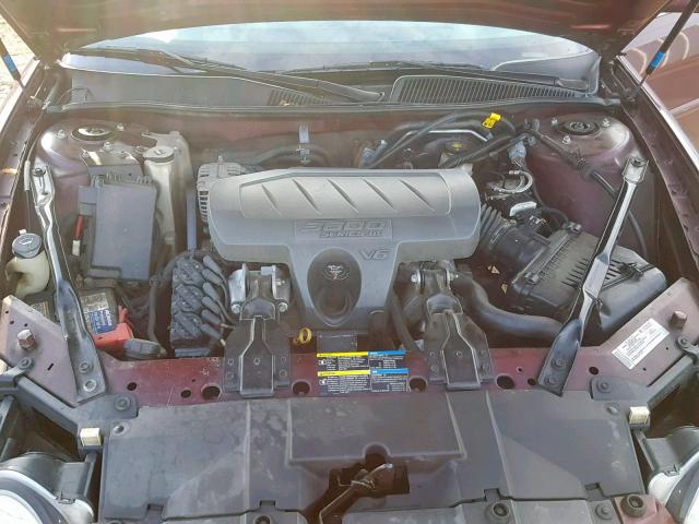 2G4WC582571209104 - 2007 BUICK LACROSSE C MAROON photo 7