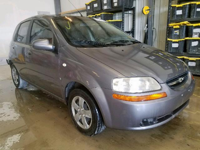 KL1TD66677B767902 - 2007 CHEVROLET AVEO BASE Сұр фото 1