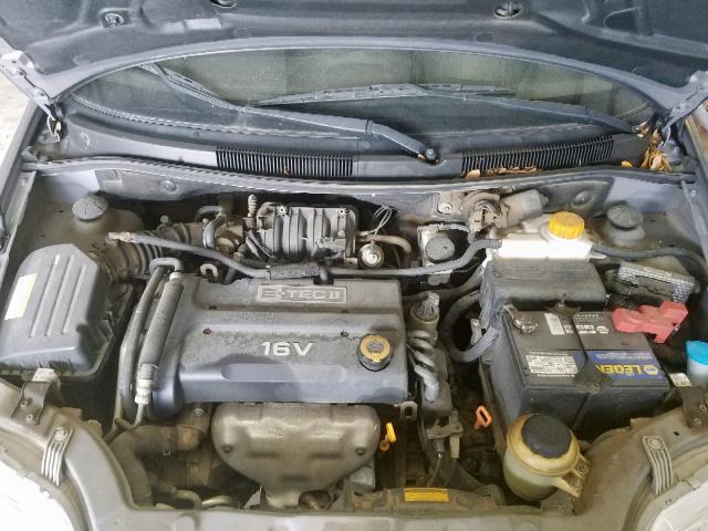 KL1TD66677B767902 - 2007 CHEVROLET AVEO BASE Сұр фото 7