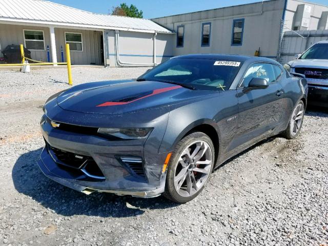 1G1FH1R71H0171224 - 2017 CHEVROLET CAMARO SS GRAY photo 2