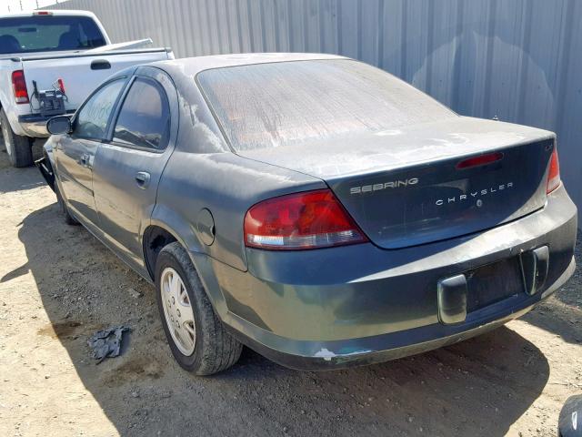 1C3EL46X02N297628 - 2002 CHRYSLER SEBRING LX GREEN photo 3