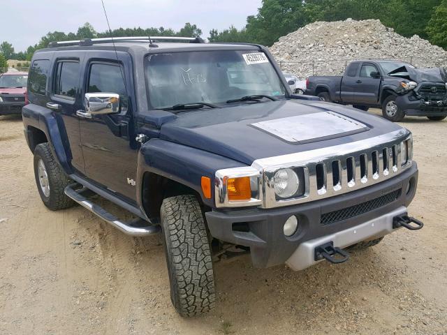 5GTEN13E388175496 - 2008 HUMMER H3 BLUE photo 1