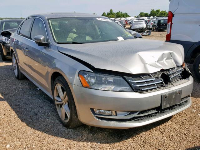 1VWBM7A36DC015814 - 2013 VOLKSWAGEN PASSAT SE SILVER photo 1