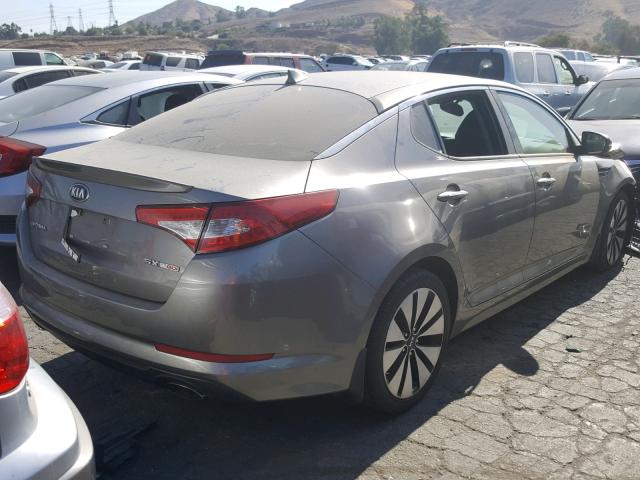 5XXGR4A66DG130853 - 2013 KIA OPTIMA SX GRAY photo 4