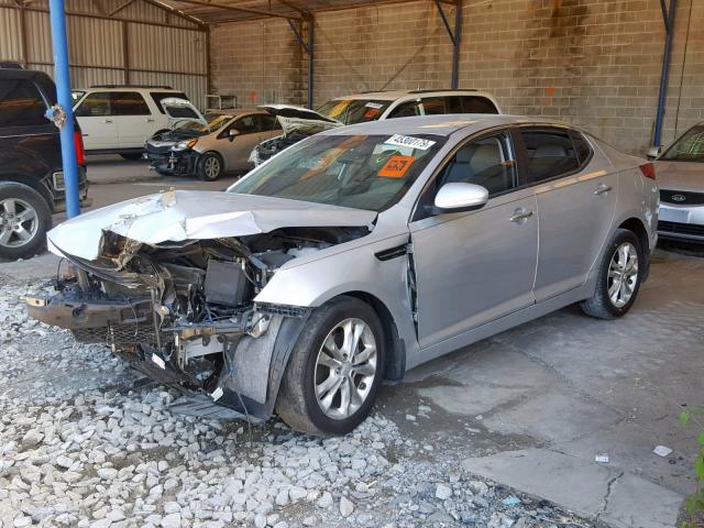 5XXGN4A74DG194877 - 2013 KIA OPTIMA EX SILVER photo 2