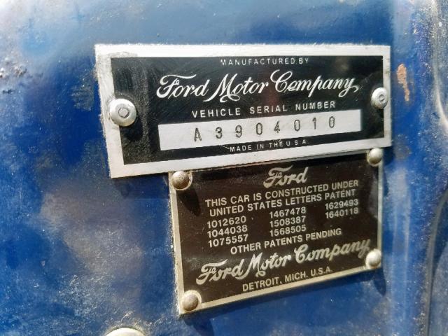 A3904010 - 1931 FORD MODEL A BLUE photo 10