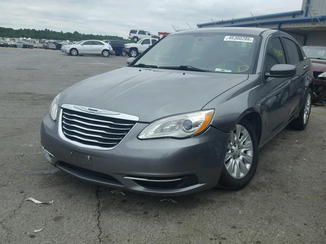 1C3CCBAB2CN318858 - 2012 CHRYSLER 200 LX GRAY photo 2