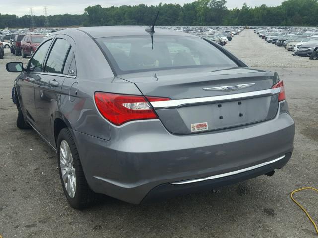 1C3CCBAB2CN318858 - 2012 CHRYSLER 200 LX GRAY photo 3