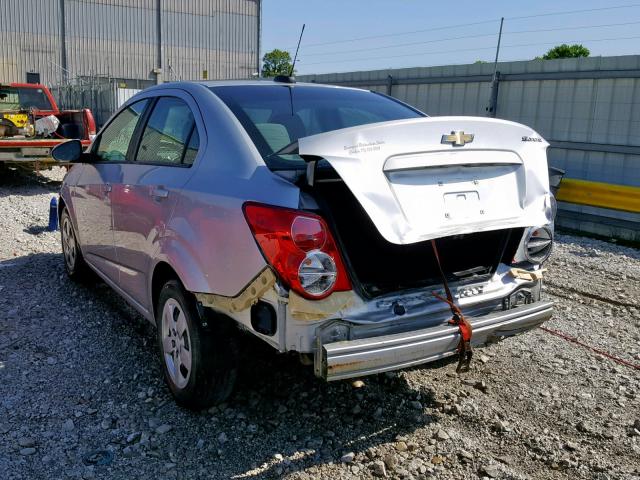 1G1JA5SG5G4174554 - 2016 CHEVROLET SONIC LS SILVER photo 3