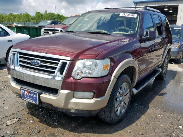 1FMEU74886UB24582 - 2006 FORD EXPLORER E MAROON photo 2