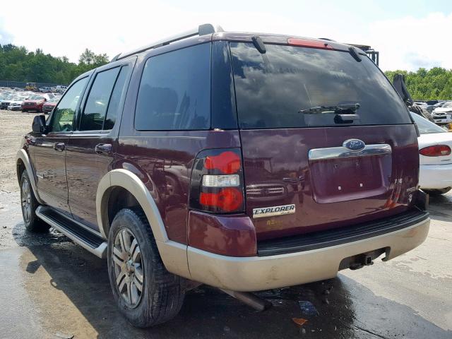 1FMEU74886UB24582 - 2006 FORD EXPLORER E MAROON photo 3