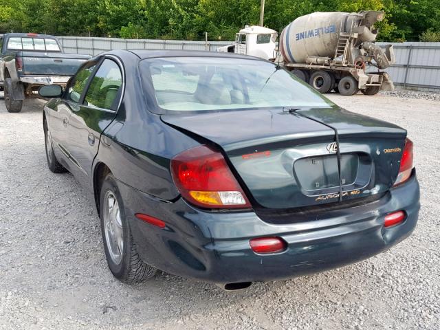 1G3GS64C714275083 - 2001 OLDSMOBILE AURORA 4.0 GREEN photo 3