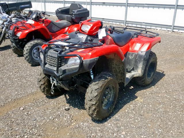 1HFTE44H3H4303239 - 2017 HONDA TRX500 FE RED photo 2