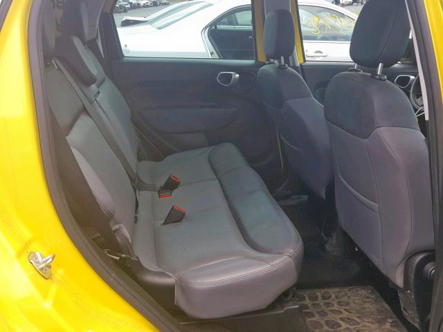 ZFBCFADH8GZ038330 - 2016 FIAT 500L TREKK YELLOW photo 6