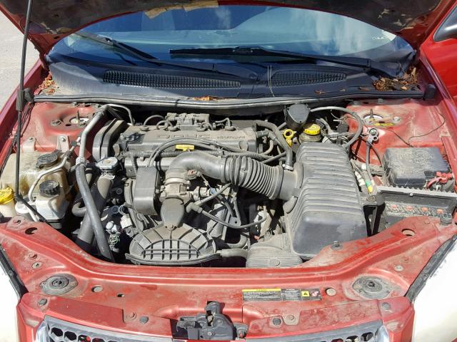 1B3EL36XX4N389419 - 2004 DODGE STRATUS SE RED photo 7