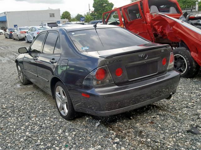 JTHBD192050099190 - 2005 LEXUS IS 300 CHARCOAL photo 3