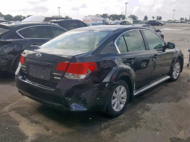 4S3BMBC63B3244221 - 2011 SUBARU LEGACY 2.5 BLACK photo 4