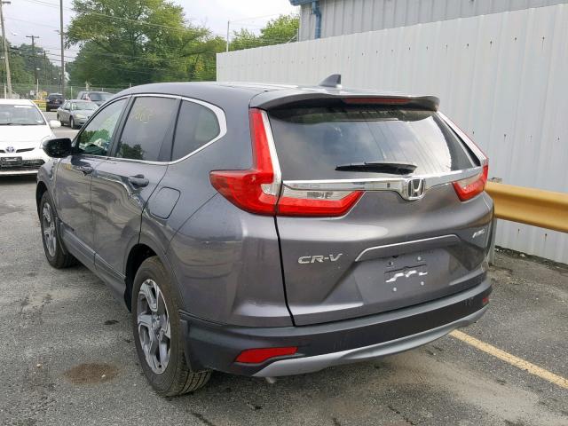 2HKRW2H81JH670947 - 2018 HONDA CR-V EXL GRAY photo 3