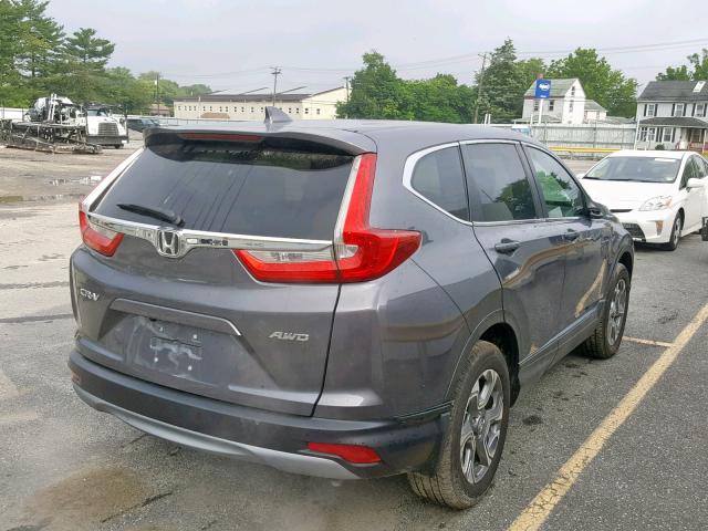 2HKRW2H81JH670947 - 2018 HONDA CR-V EXL GRAY photo 4