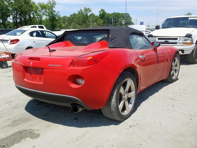 1G2MB35B08Y127520 - 2008 PONTIAC SOLSTICE RED photo 4