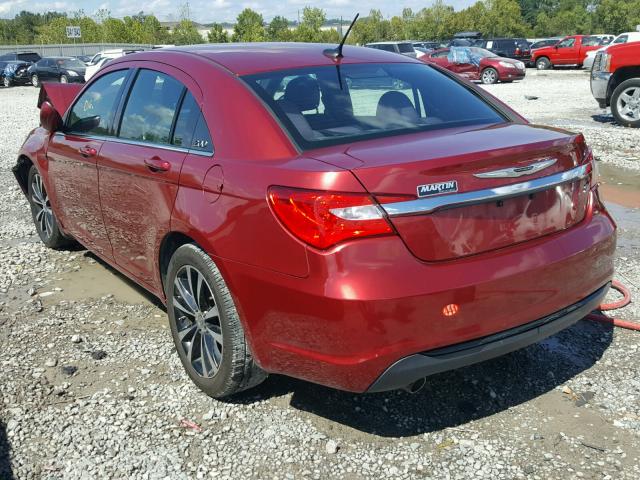 1C3CCBBG1CN304962 - 2012 CHRYSLER 200 TOURIN RED photo 3