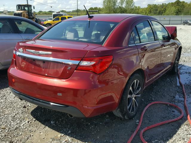 1C3CCBBG1CN304962 - 2012 CHRYSLER 200 TOURIN RED photo 4