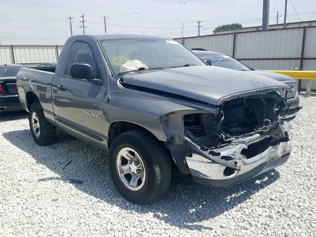 1D7HA16P17J537786 - 2007 DODGE RAM 1500 S GRAY photo 1