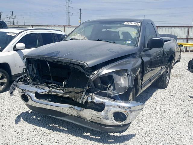 1D7HA16P17J537786 - 2007 DODGE RAM 1500 S GRAY photo 2